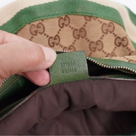 Gucci GG Bamboo Ring Hobo-green & beige - Picture 15 of 15